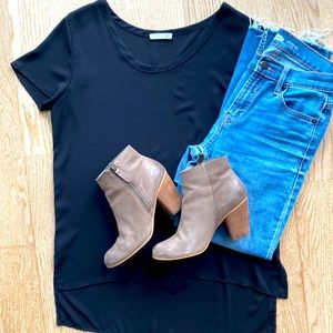 Black Short Sleeve Blouse